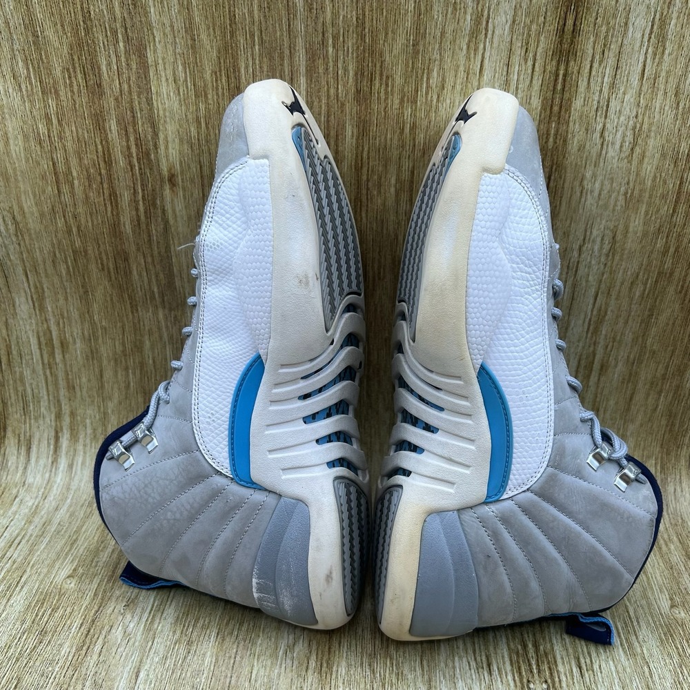 Nike Air Jordan 12 Retro Men's Size 9 Grey University Blue Sneakers 130690-007 - Picture 7 of 10
